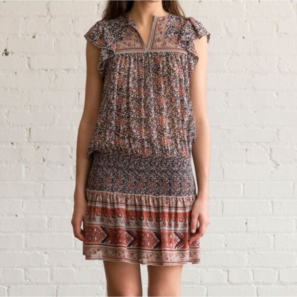 ULLA JOHNSON 4 Simone drop waist silk mini dress - Picture 1 of 9